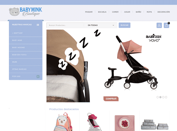 eCommerce Baby Mink Boutique